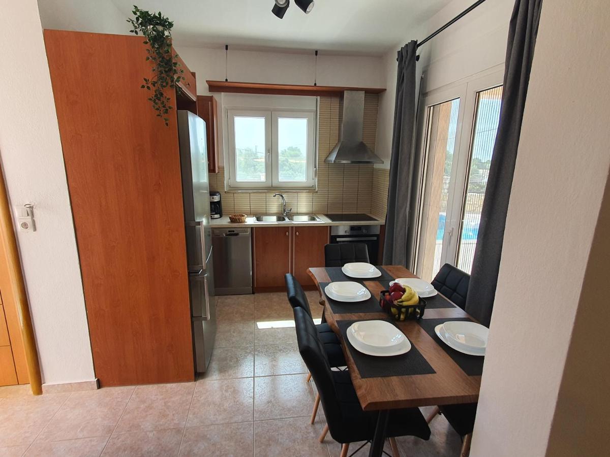Natural View Villa With Private Pool Skouloúfia Екстериор снимка
