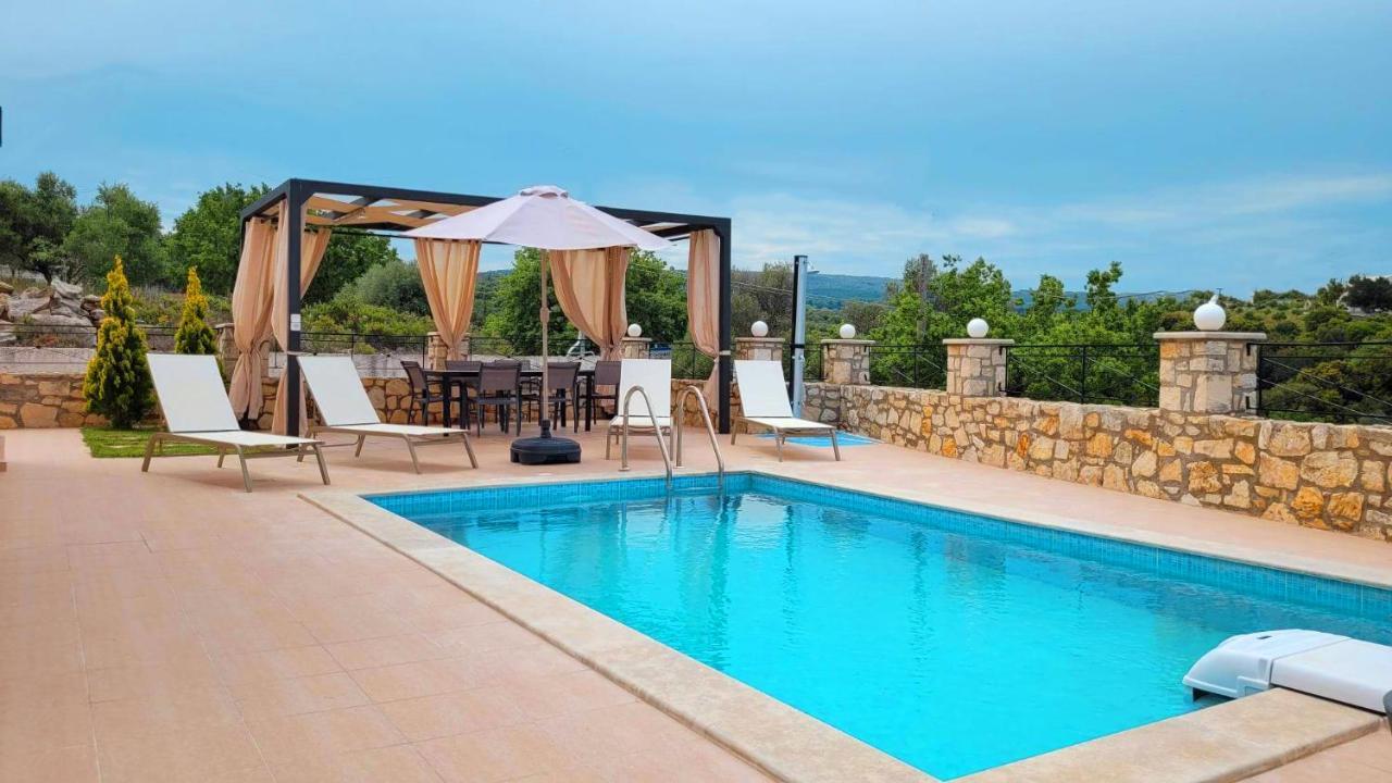 Natural View Villa With Private Pool Skouloúfia Екстериор снимка