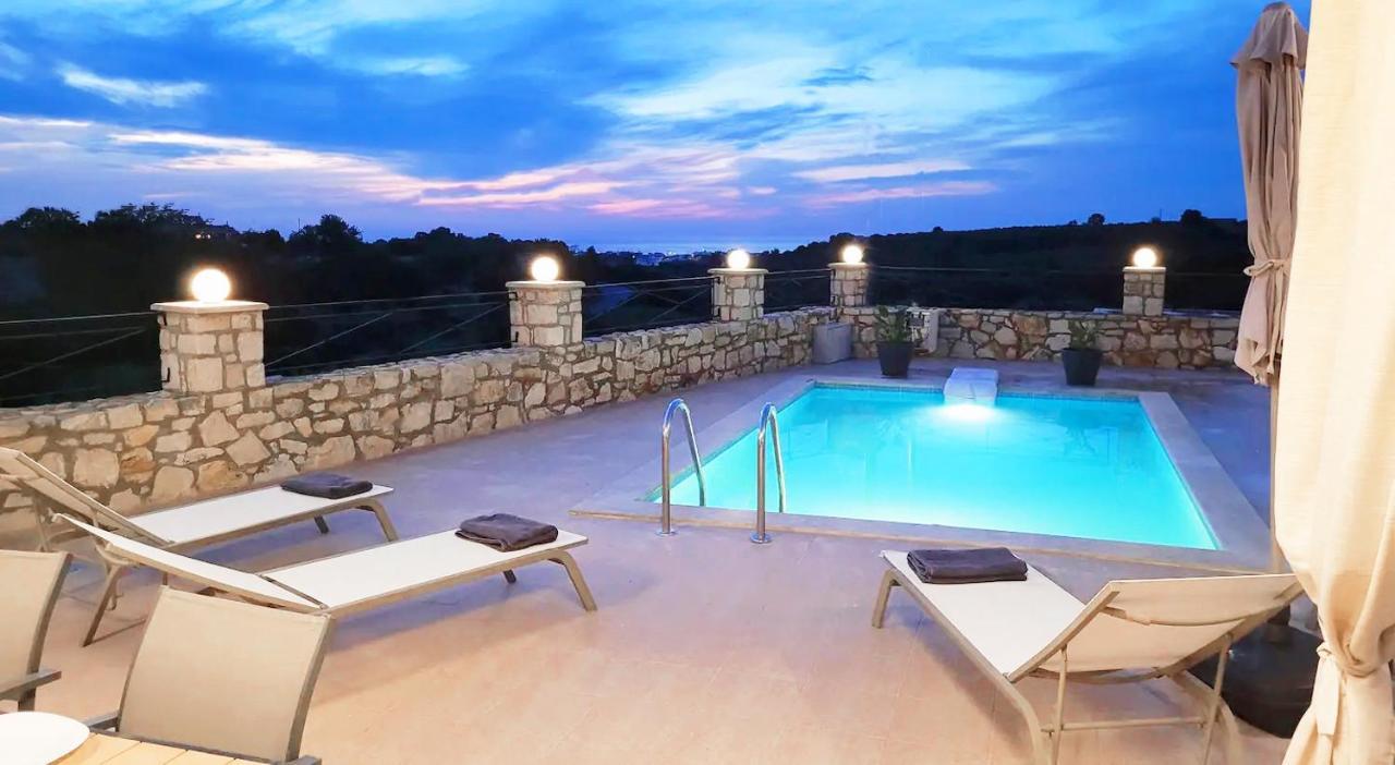 Natural View Villa With Private Pool Skouloúfia Екстериор снимка